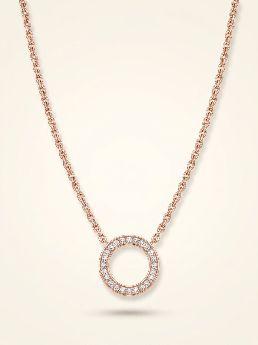 Cartier Juste Un Clou 18ct rose-gold diamond necklace, imported from the UK