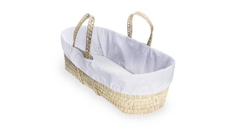 Clair de Lune White Essentials Moses Basket GOODS Argos