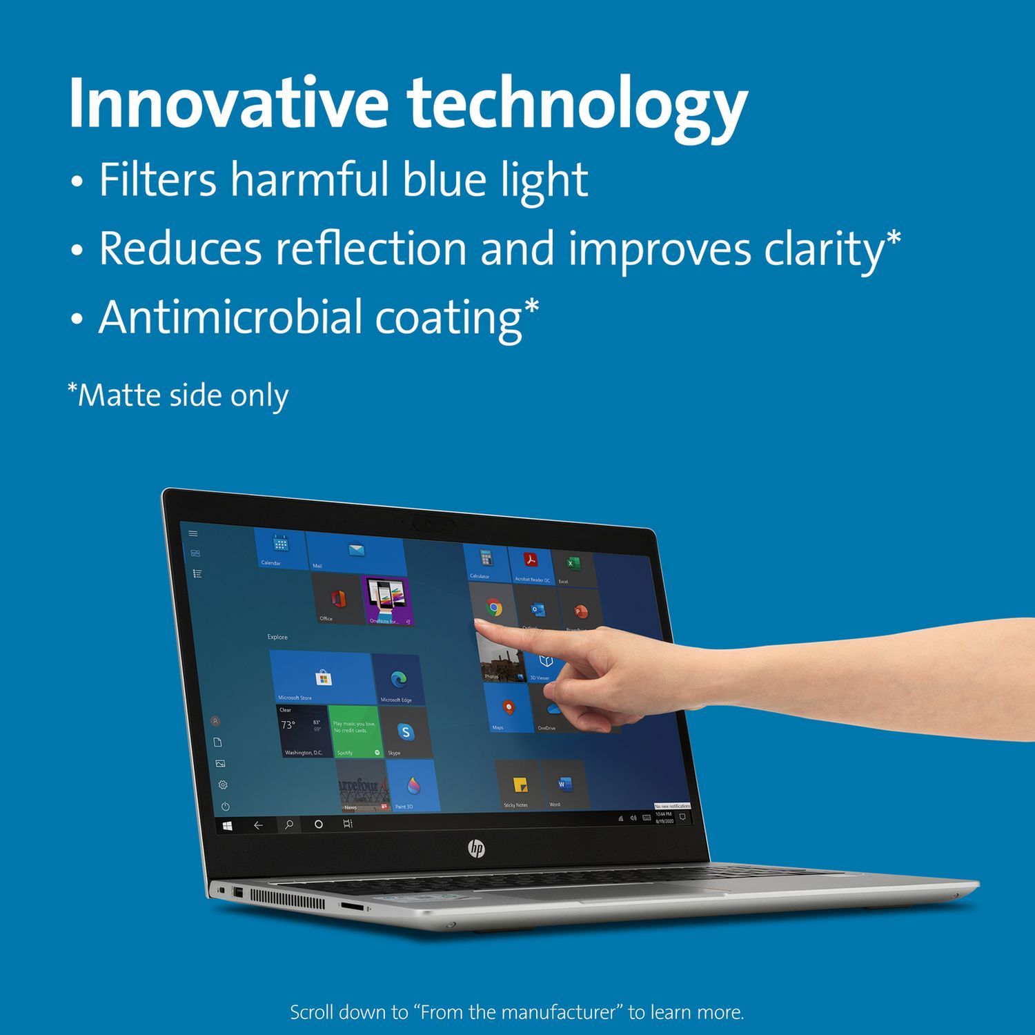 Kensington 14-inch blue light reduction screen filter, UK version