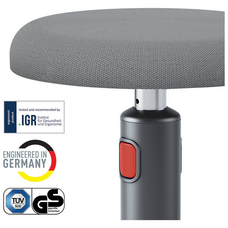Leitz Ergo Cosy Active Sit Stand Stool adjustable, imported from the UK