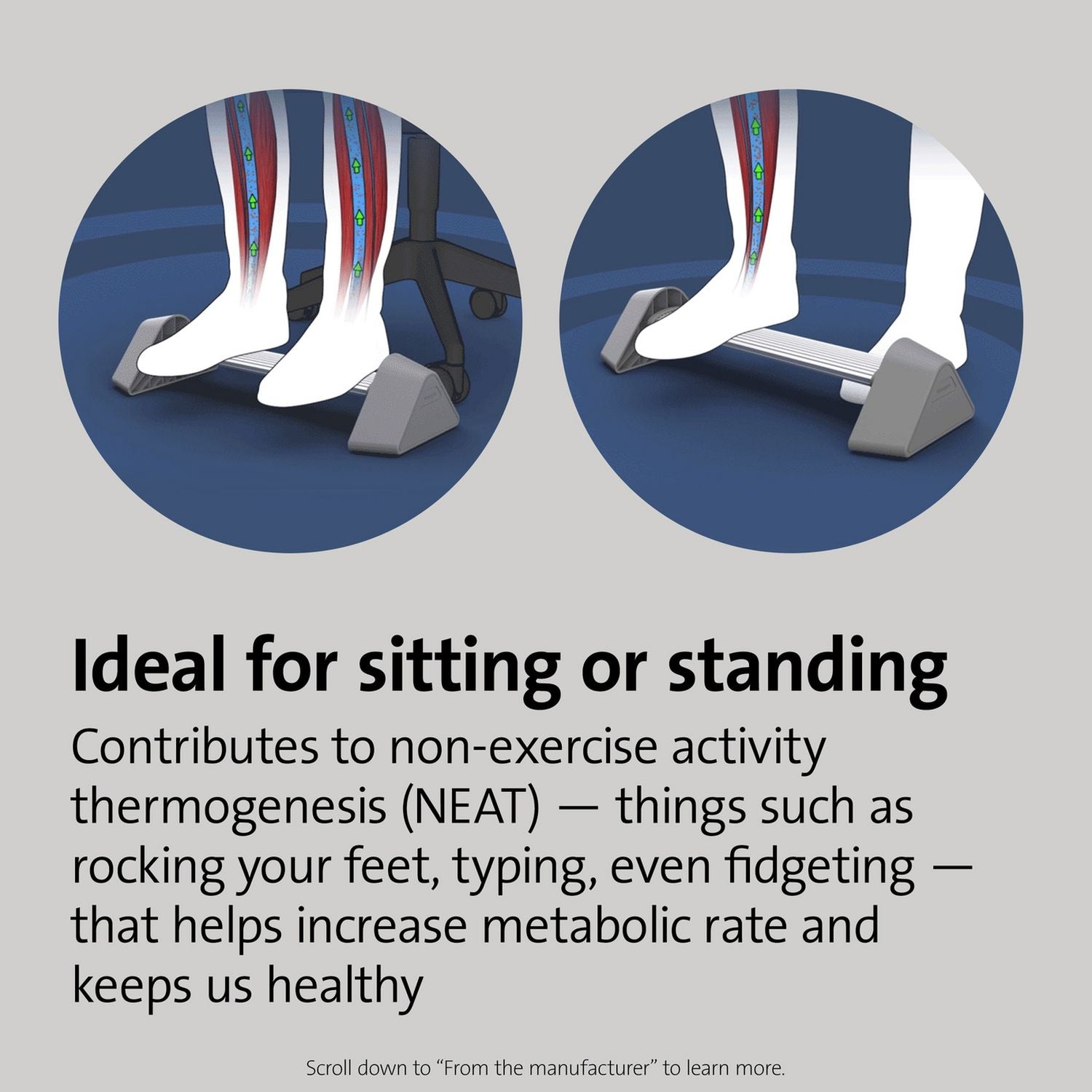 Kensington Rocking Foot Rest, imported from the UK