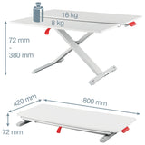 Leitz Ergo Cosy standing desk converter with sliding tray (British brand)