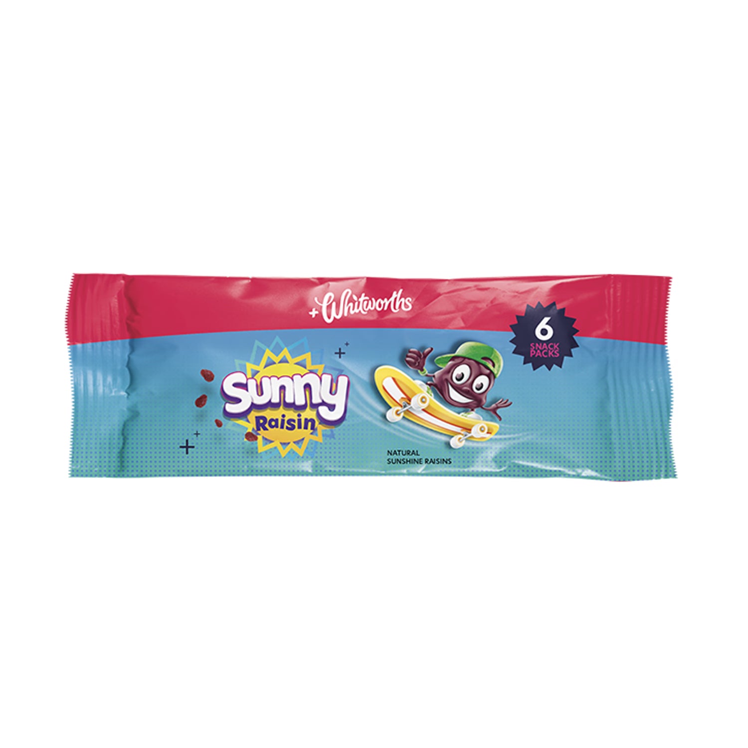 Whitworths Sunny Raisins 6x30g, imported from the UK