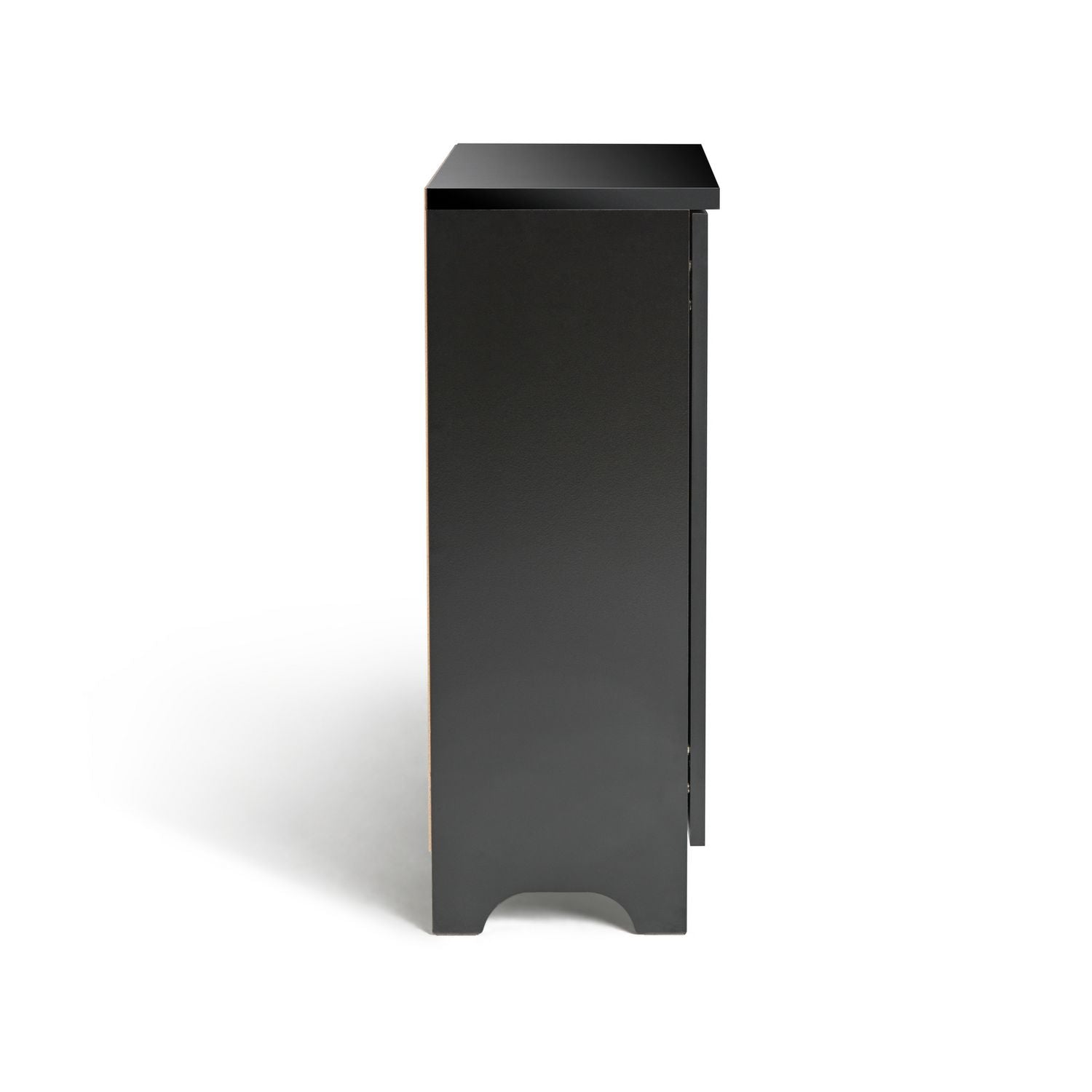Argos Home black slatted shoe cabinet - British product