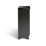 Argos Home black slatted shoe cabinet - British product