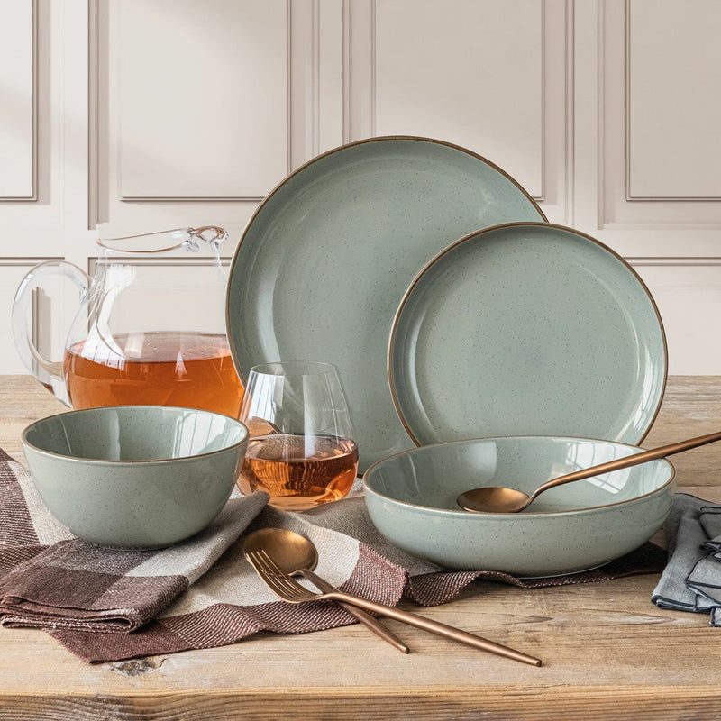 Over & Back stoneware set 16 piece two colours imported UK