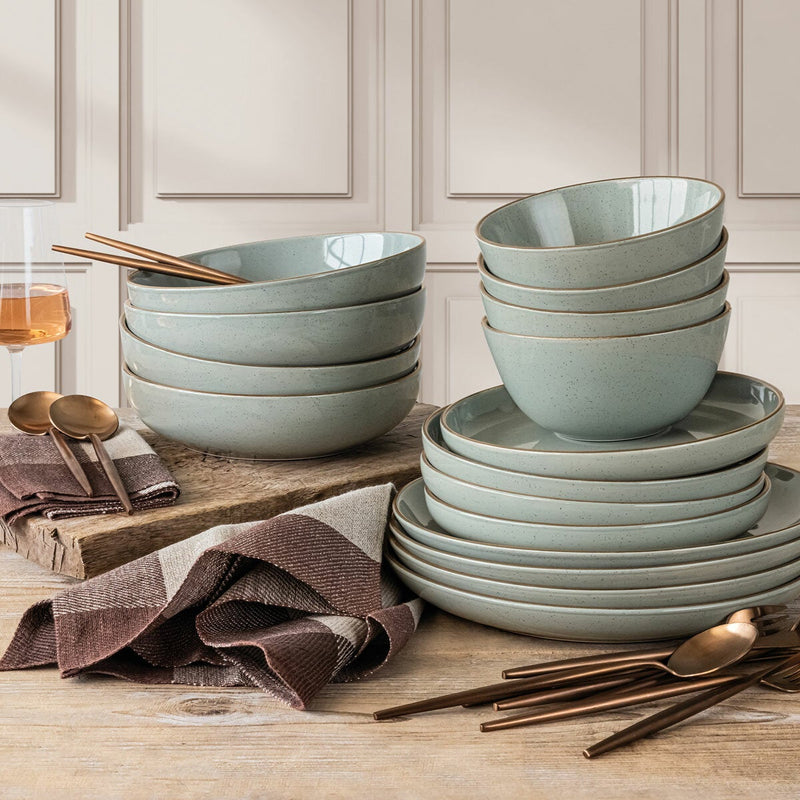 Over & Back stoneware set 16 piece two colours imported UK