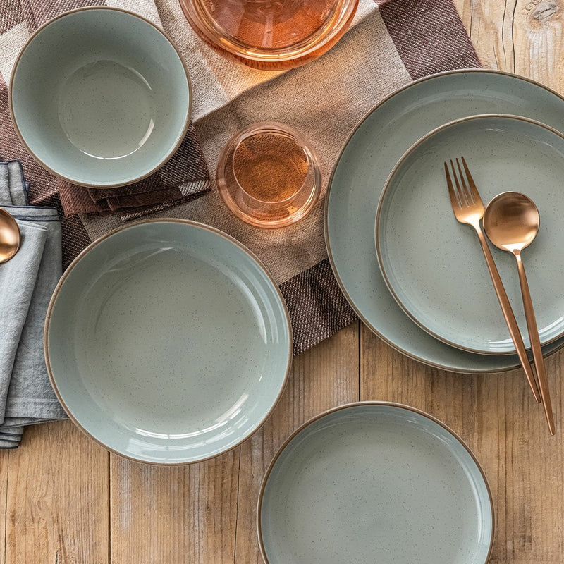 Over & Back stoneware set 16 piece two colours imported UK