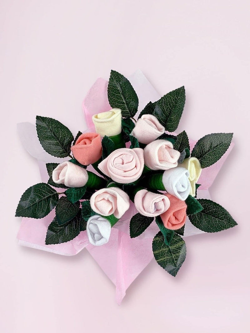 Babyblooms Frankie Bear pinkfarbener Geschenkkorb (britische Marke)