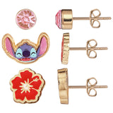 Disney Lilo & Stitch enamel stud earring set (British brand)