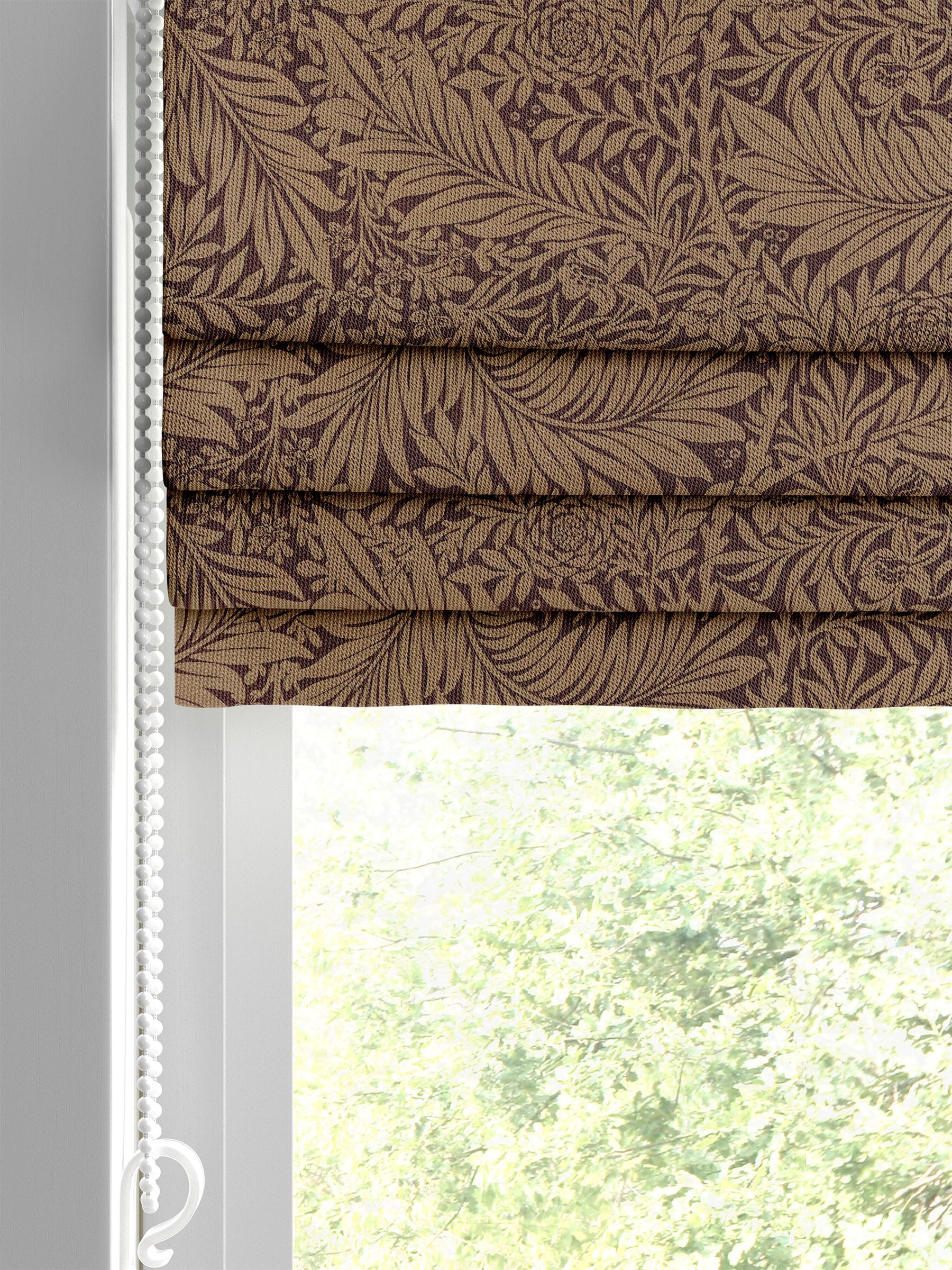William Morris roman blind in Pink Larkspur, UK version