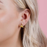 Disney Bambi gold plated stud earrings 10.6mm (British brand)