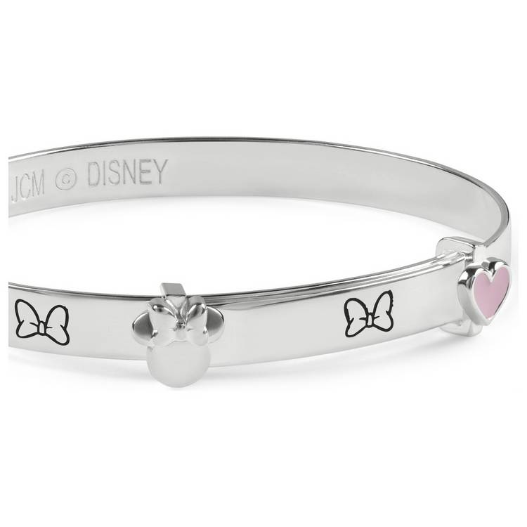 Disney Minnie Mouse sterling silver baby bangle with charms, UK version