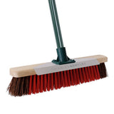 Charles Bentley outdoor broom with metal scraper, UK version