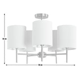 Argos Home brass five-light ceiling light imported from the UK