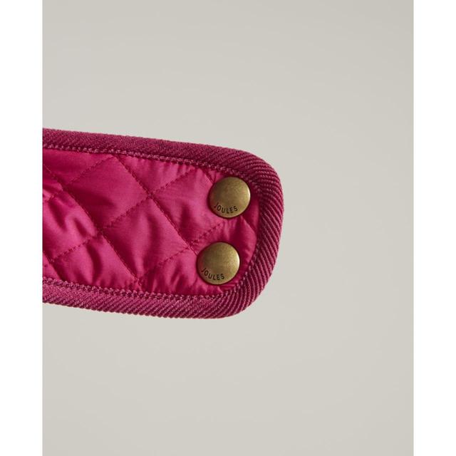 Joules Raspberry Quilted Coat Small GOODS M&S   