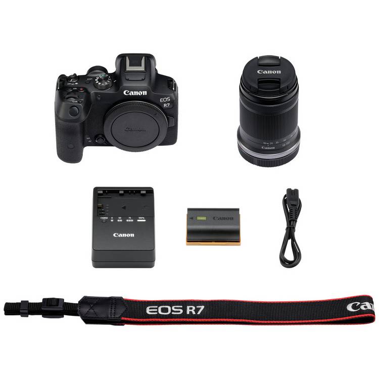 Canon EOS R7 mirrorless camera with 18-150mm lens - British product