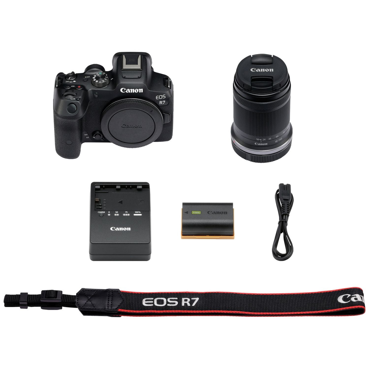 Canon EOS R7 mirrorless camera with 18-150mm lens - British product