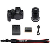 Canon EOS R7 mirrorless camera with 18-150mm lens - British product