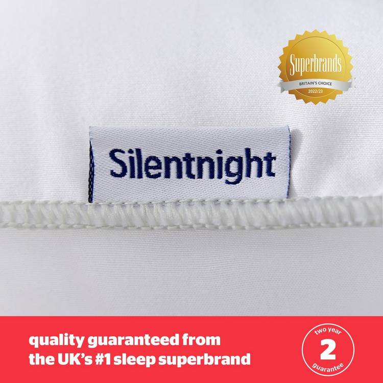 Silentnight Bounceback medium firm pillow 2 pack, UK version