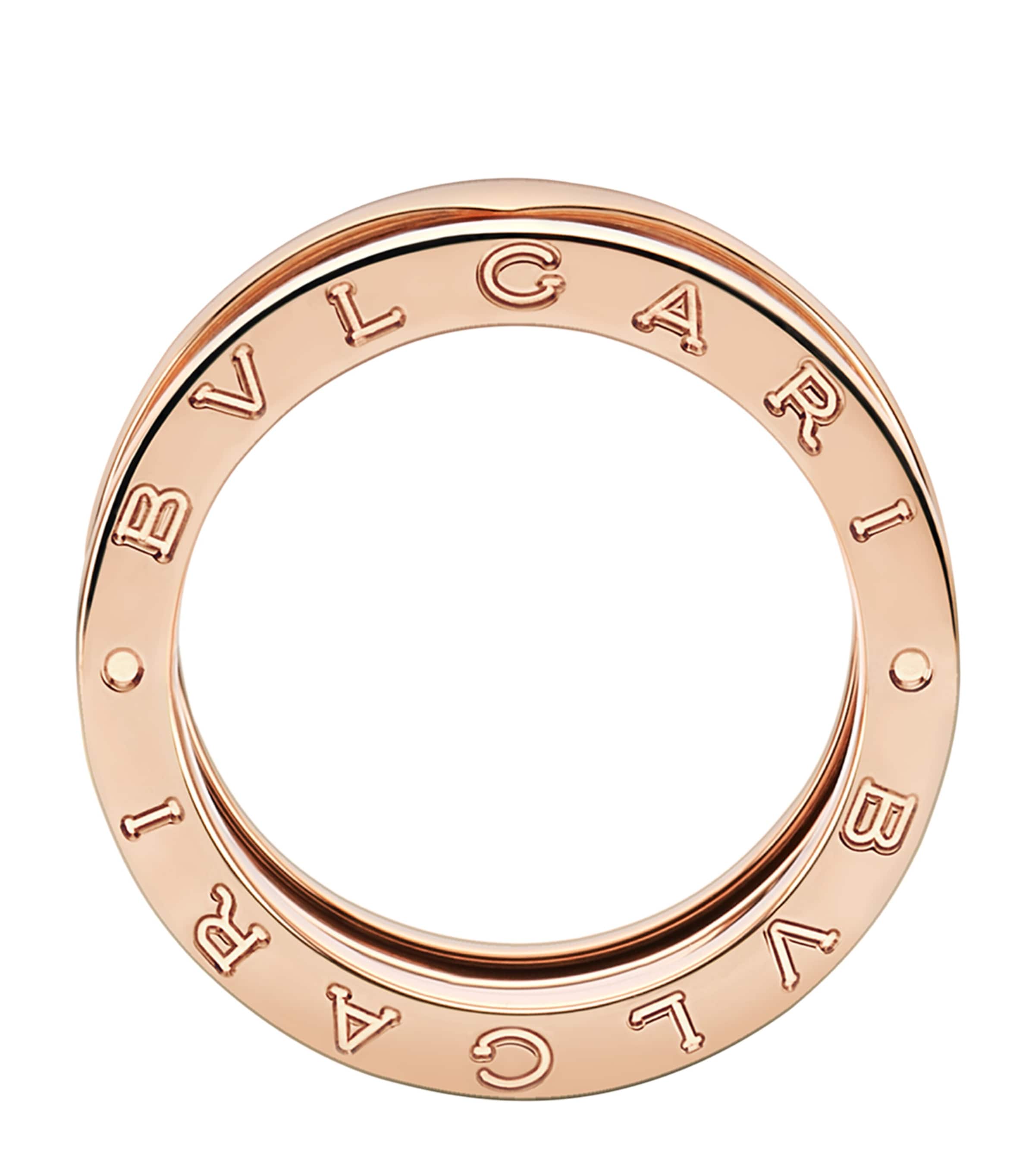 Bvlgari B.zero1 three-band rose gold ring - British product