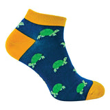 Mr Heron Mens Bamboo Animal Trainer Socks 6-11 UK GOODS Superdrug Turtles (Navy)  