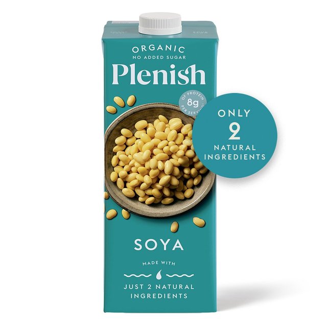 Plenish Organic Soya Unsweetened Drink Long Life   1L GOODS M&S   