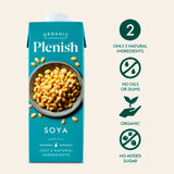 Plenish Organic Soya Unsweetened Drink Long Life   1L GOODS M&S   