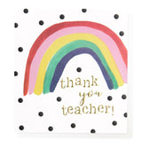 Rainbow Thank You Teacher Card GOODS M&S   