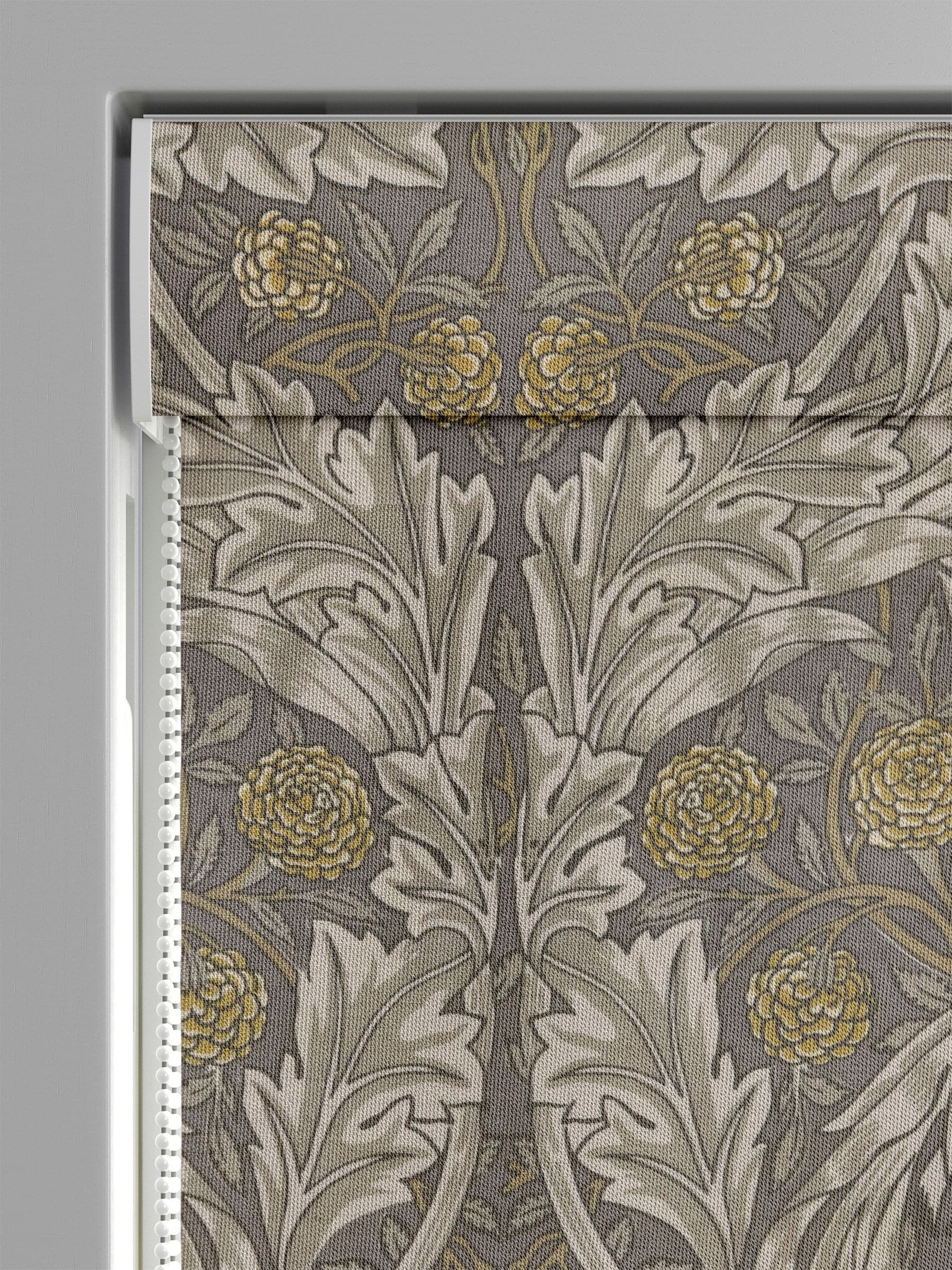 William Morris African Marigold velvet roman blind (British brand)