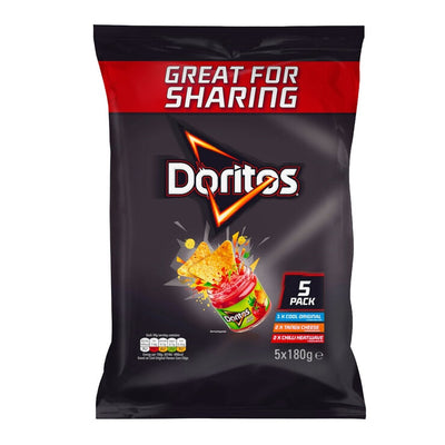 Costco UK Doritos Crisps Variety Pack 5 x 180g – Jetzt bei McGrocer online kaufen