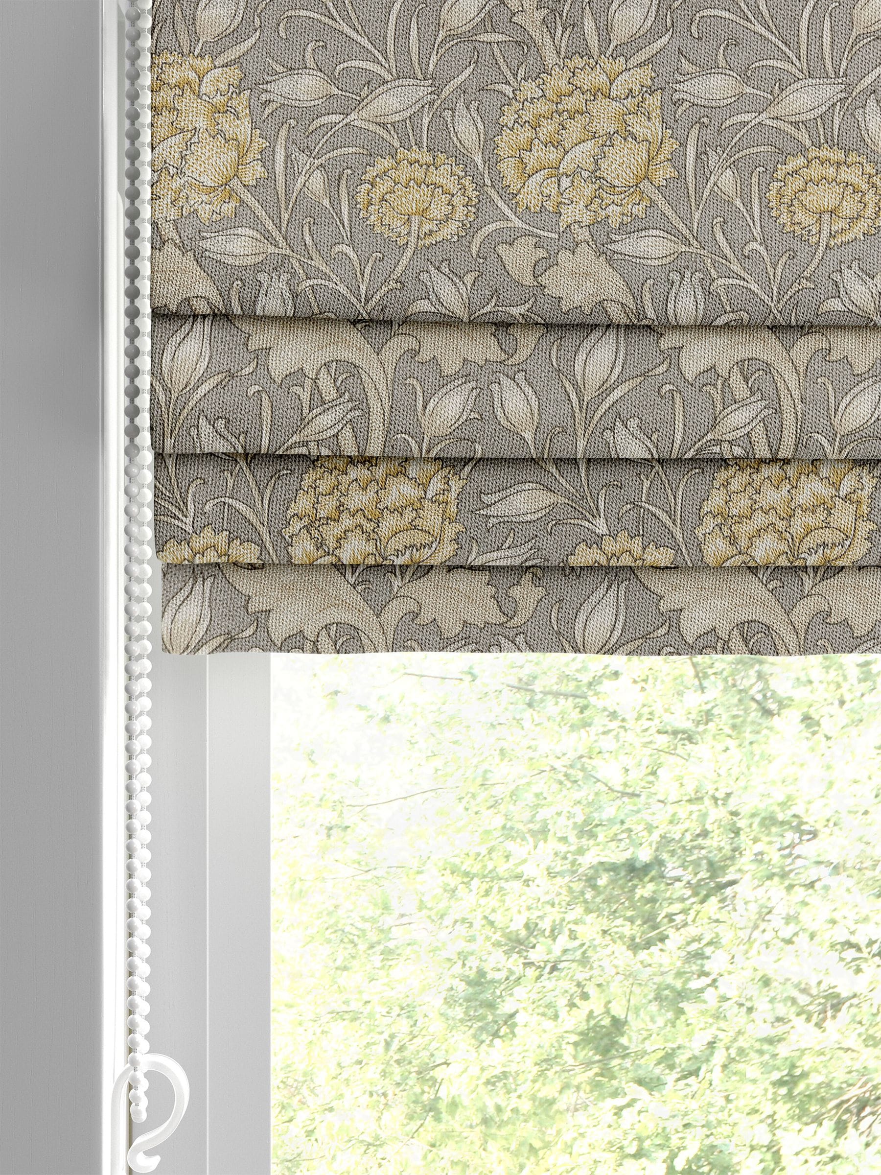 William Morris grey wild tulip roman blinds (British brand)