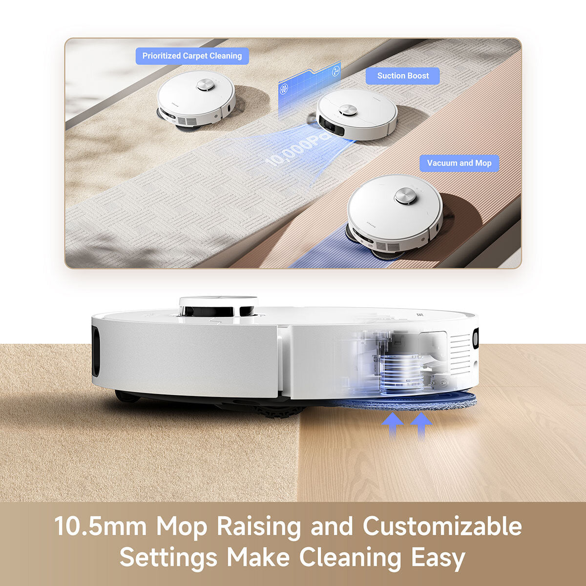 Dreame L10s Ultra Gen 2 Robot Vacuum Cleaner, RLL32SE - McGrocer