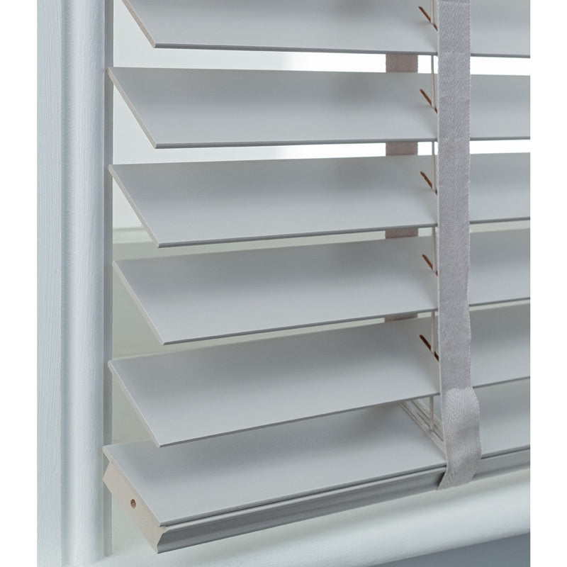 Habitat Wooden Grey 50mm Slat Venetian Tape Blind - 60cm