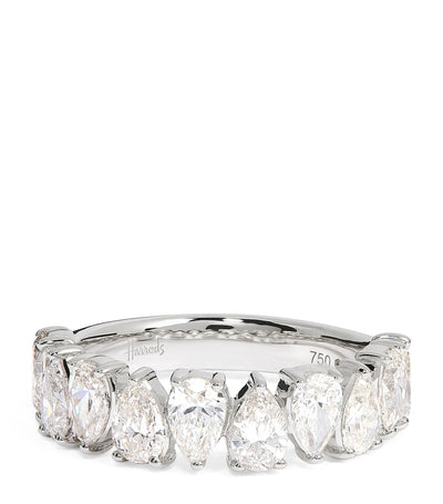Harrods Harrods White Gold and Diamond Eternity Ring (1.90ct)- Buy online at McGrocer