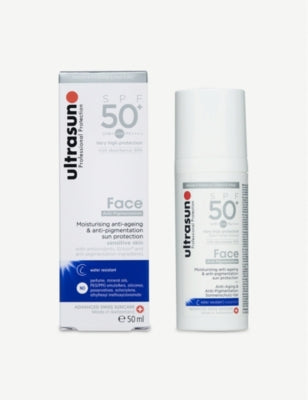 Ultrasun SPF50+ anti-pigmentation face sunscreen 50ml (British brand)