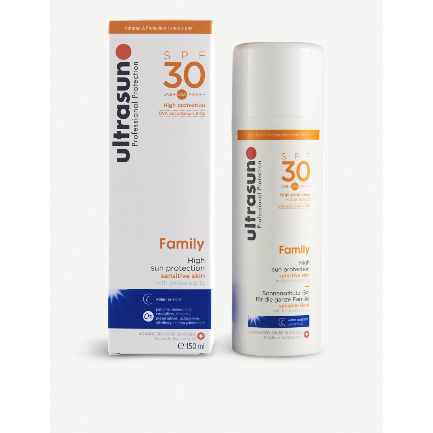 Ultrasun Family SPF30 sunscreen 150ml, imported from the UK