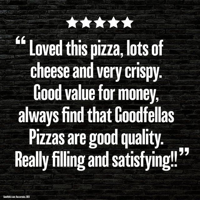 Goodfella's Stonebaked Thin Margherita Cheese Pizza   345g GOODS M&S   