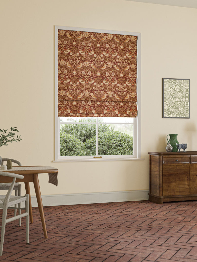 William Morris Strawberry Thief roman blinds 100% cotton - British product