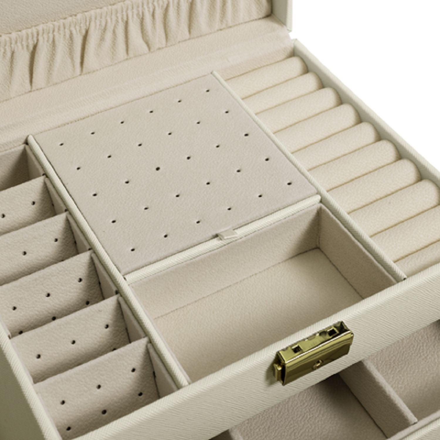 Argos Home lockable faux leather jewellery box two drawers - British product