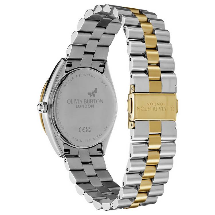 Olivia Burton green dial two-tone watch 34mm - British product