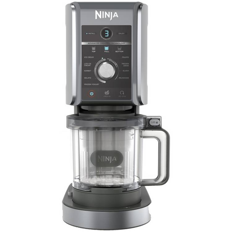 Ninja CREAMi Deluxe ice cream maker 1.19L (British brand)