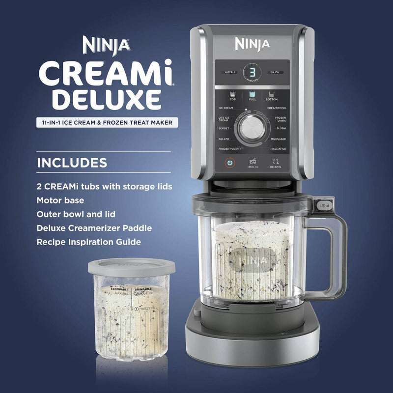 Ninja CREAMi Deluxe ice cream maker 1.19L (British brand)