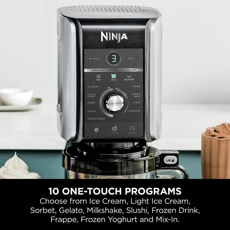 Ninja CREAMi Deluxe ice cream maker 1.19L (British brand)