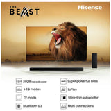 Hisense HS2100 2.1Ch soundbar 240W with wireless subwoofer (British brand)
