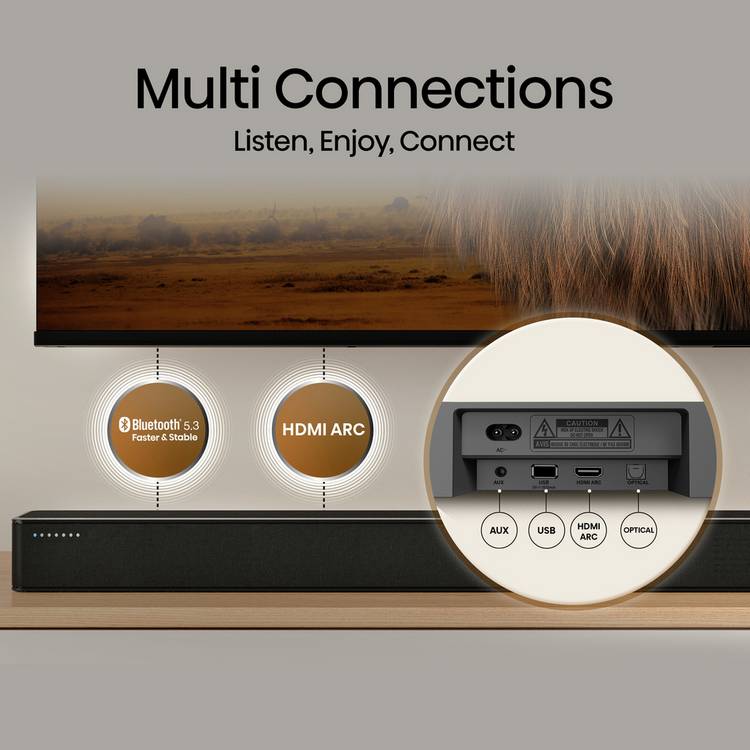 Hisense HS2100 2.1Ch soundbar 240W with wireless subwoofer (British brand)