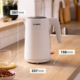 Bosch white kettle 1.7 litre, imported from the UK