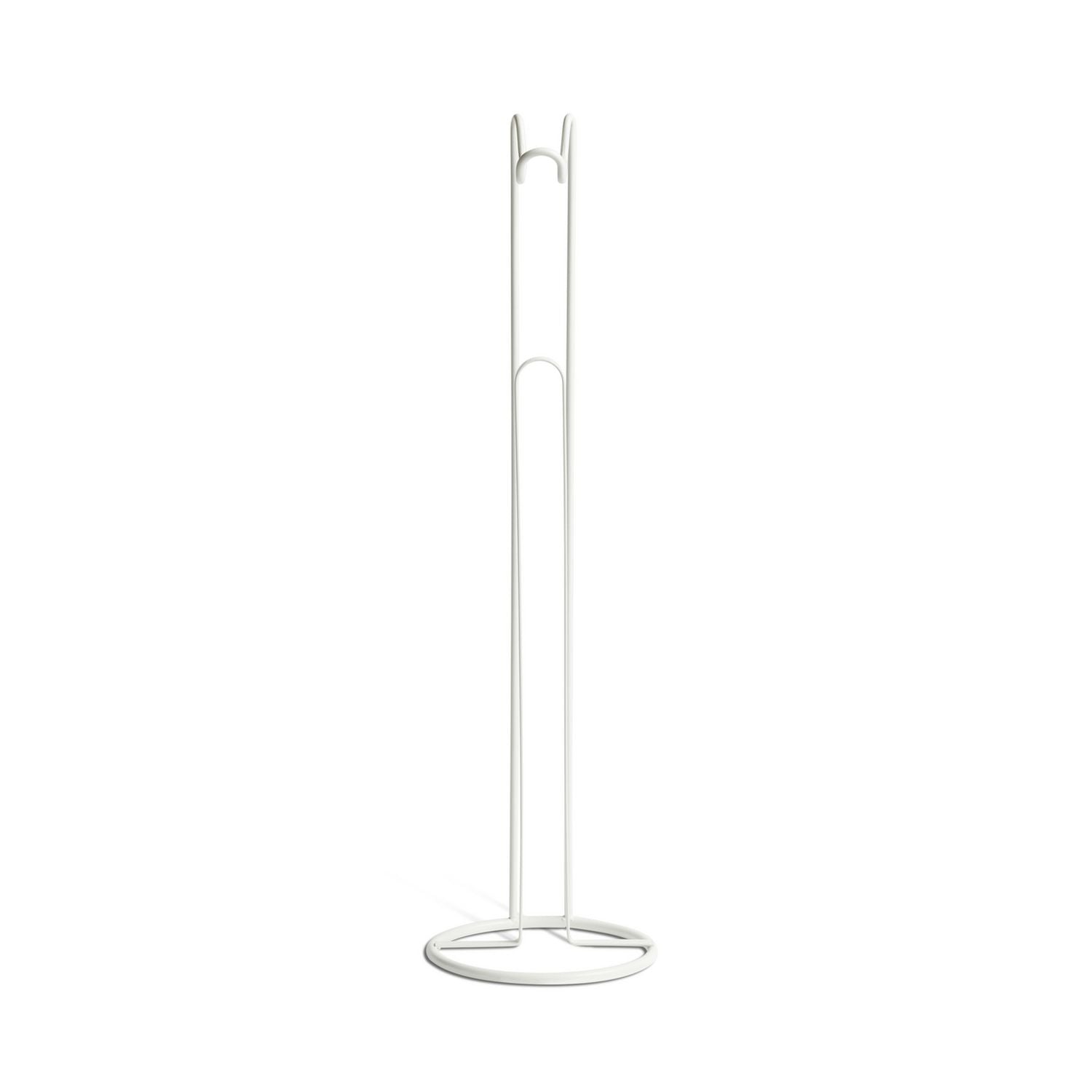 Argos Home white wire toilet roll holder with steel base (British brand)