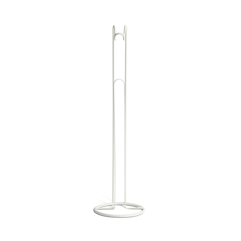 Argos Home white wire toilet roll holder with steel base (British brand)