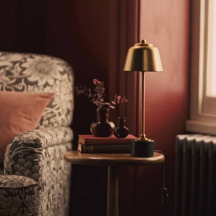 Habitat slim library marble table lamp, UK version